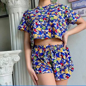 Angela Collection Tie Dye Tiktok Short & Top TT504